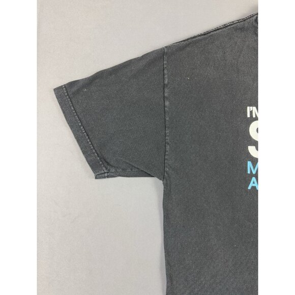 Vintage Y2K Nike Swoosh Skills Good Looks Bonus Basketball Black XL Shirt Saying - Picture 4 of 8